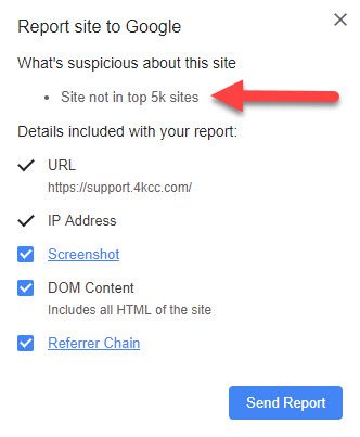 Suspicious site report for support.4kcc.com