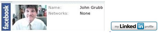 Image of my email signature with Facebook and LinkedIn
