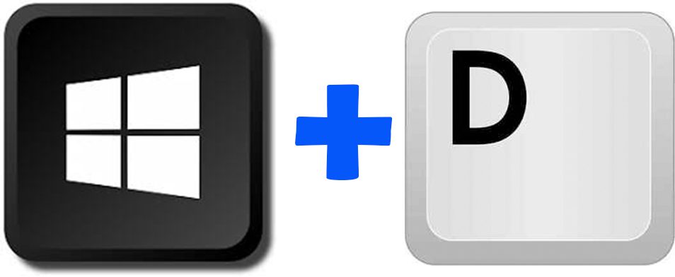 3 Keyboard Shortcuts You Should Know - windows key plus D