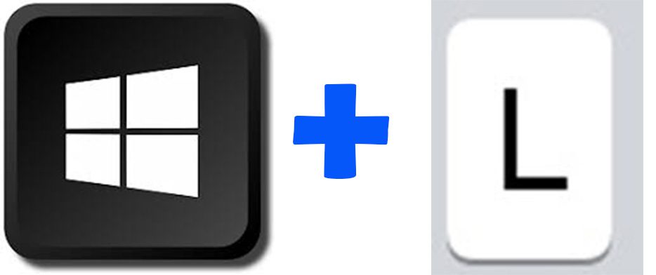 Windows Key plus the Letter L