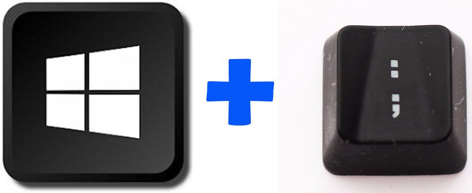 3 Keyboard Shortcuts You Should Know - Windows key plus colon key