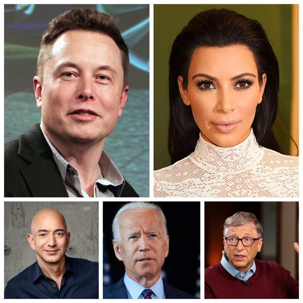 PicStitch photo of Musk, Kim Kardansian West, Bezos, Biden and Gates