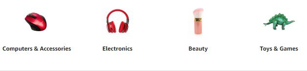 Amazon Daily Deal Categories (partial)