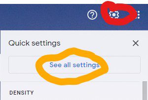 Gmail Settings - see all settings