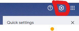 Gmail Settings - the clog wheel