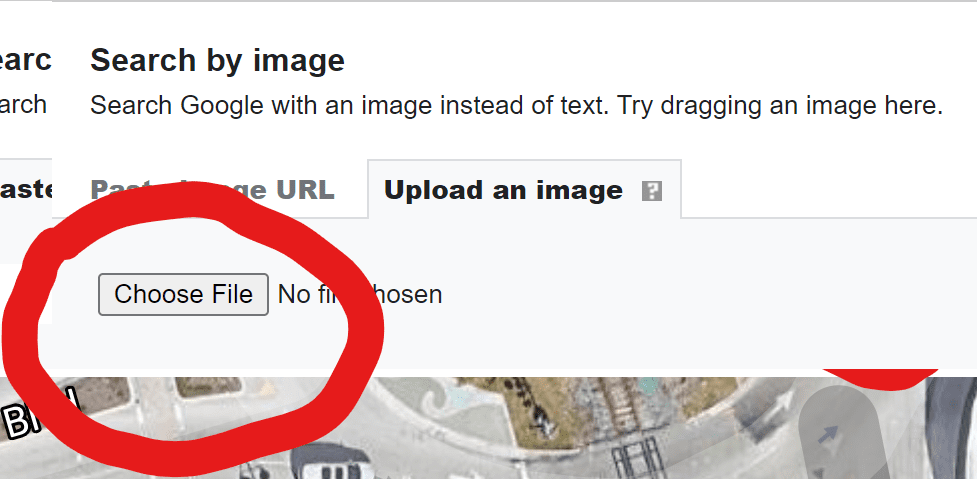 Searching - The unusual ways - choosing a file to upload for search