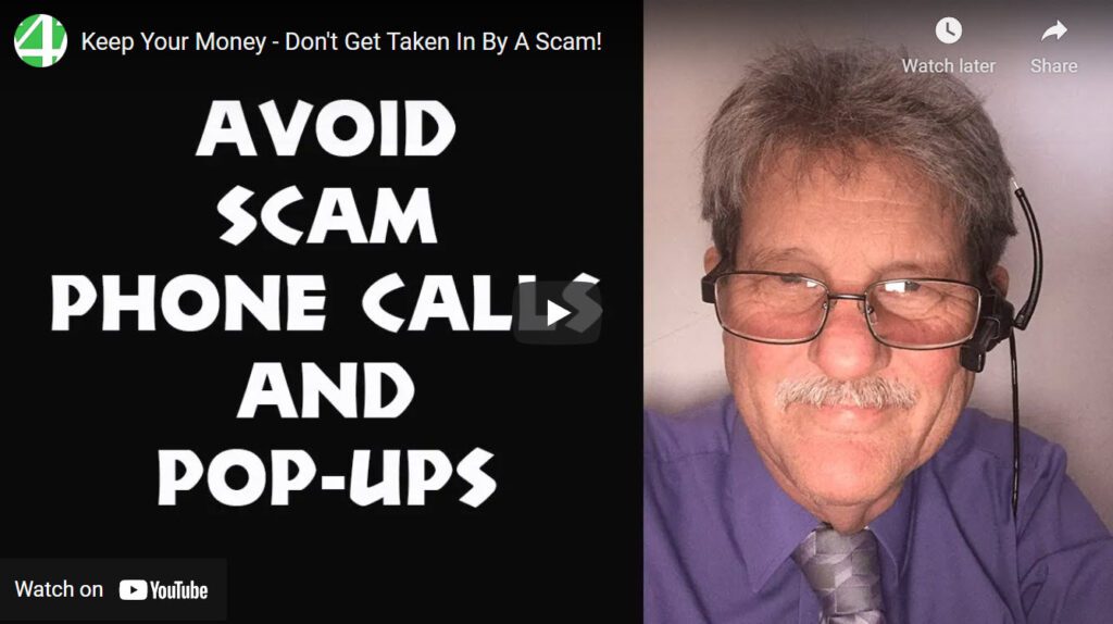 Avoid scam video from our YouTube Channel.