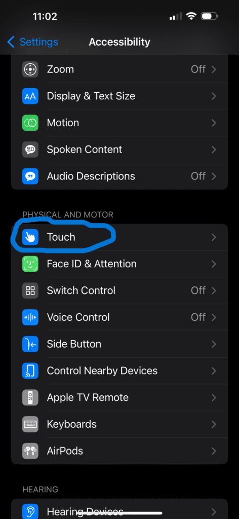 iPhone Touch